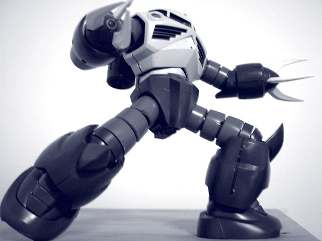 model robot in action pose