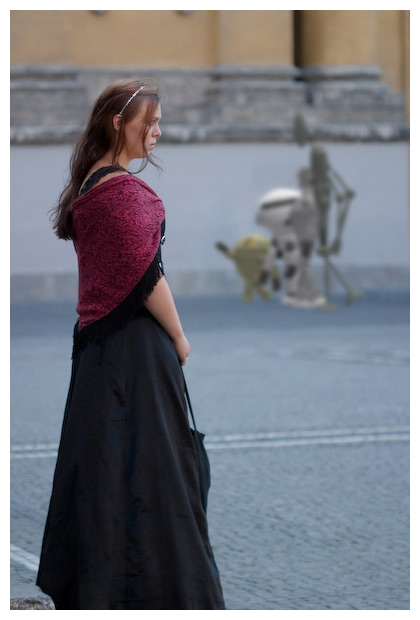 woman and bots